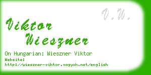 viktor wieszner business card